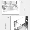 Mini Glass Observation Stand Portable Folding Outdoor Wood Stove Incense Burner