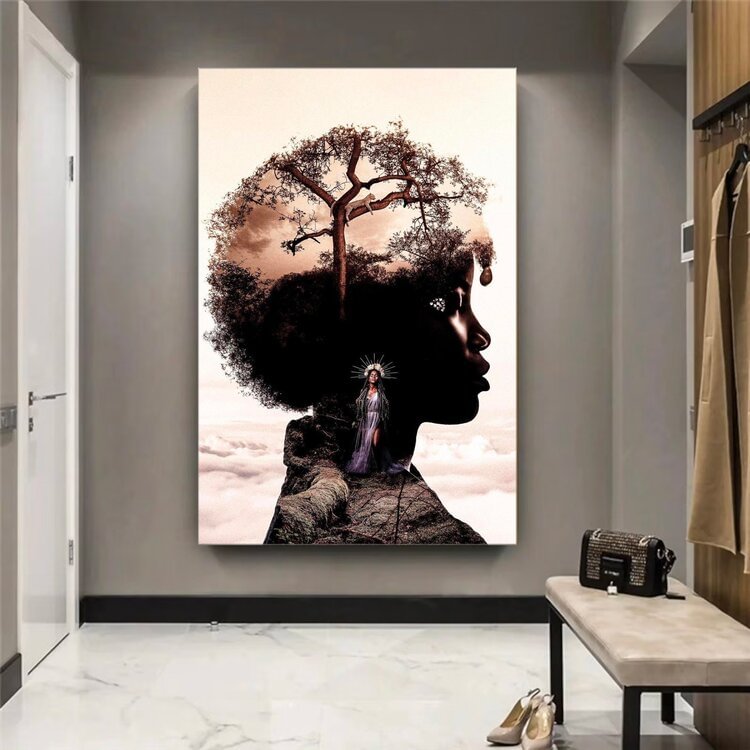 Love Zone - African Contemporary Canvas Wall Art