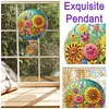(US Only)Hot Air Balloon 2D Flat DIY Diamond Art Pendant Wall Decor for Home & Windows