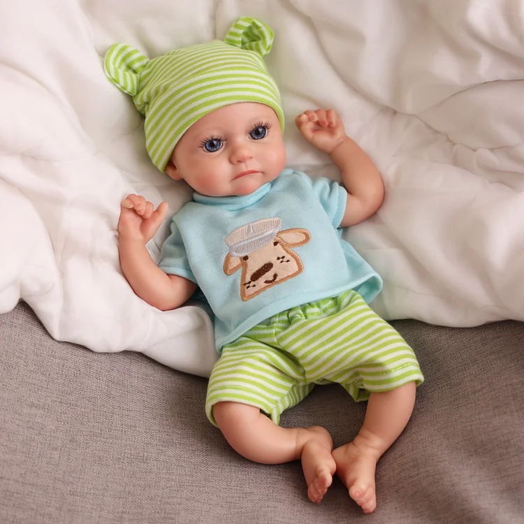 Babeside Realistic Silicone Baby Terry & Jeffrey 12'' Little Infant Twins Gentle Companion Love