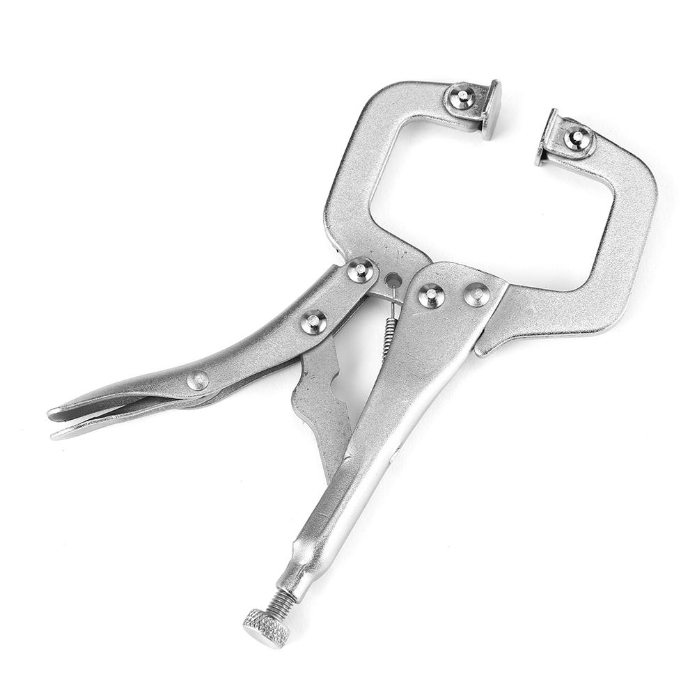 

Multi-functional Carbon Steel C-type Flat Locking Grip Vise Pliers C Clamp, 18in, 501 Original