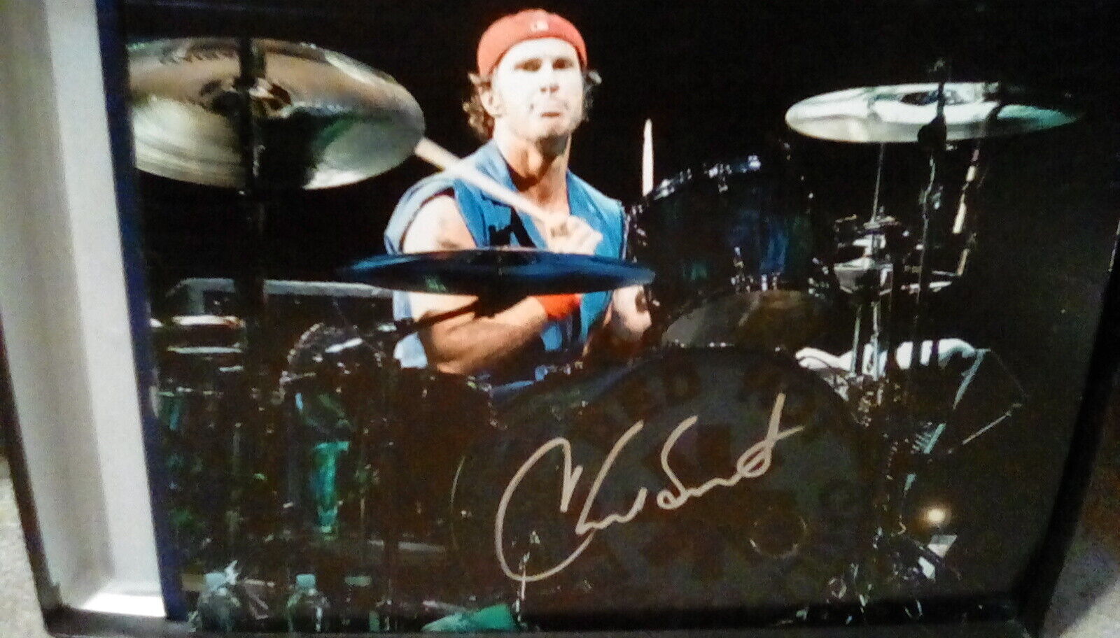 CHAD SMITH SIGNED AUTOGRAPH 8X10 RED HOT CHILI PEPPERS DRUMMER