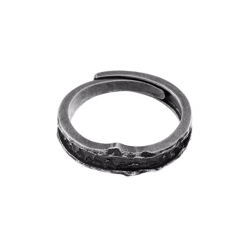 Vintage distressed abyss ring