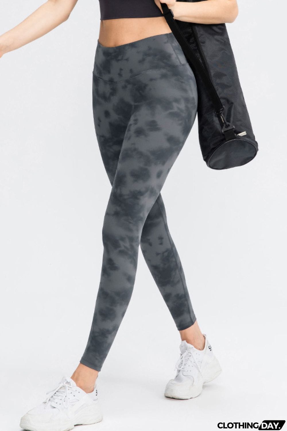 Wide Waistband Slim Fit Long Sports Pants