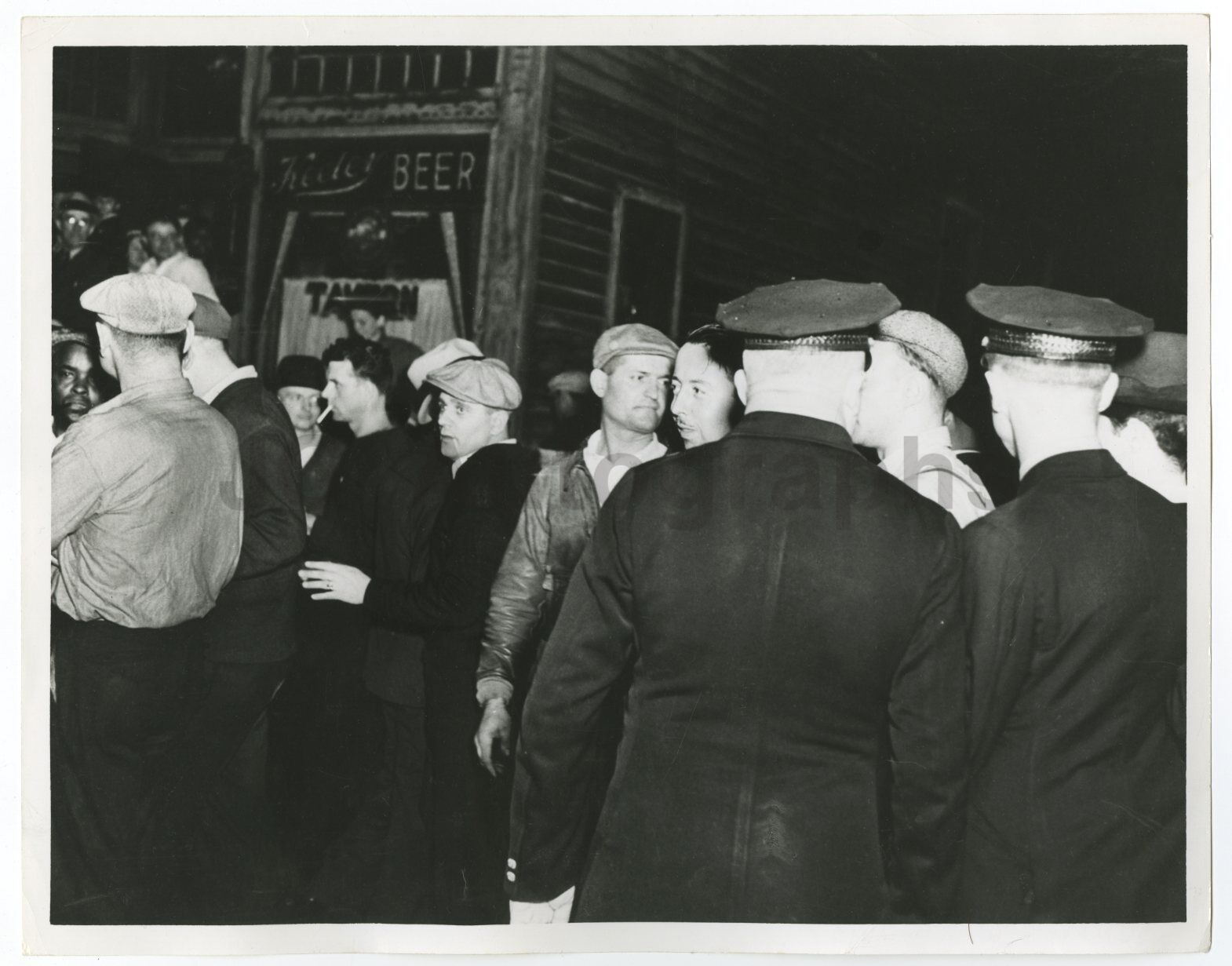 US Labor Strikes - Republic Steel Pickets - Vintage 8x10 Photo Poster painting - Chicago, IL