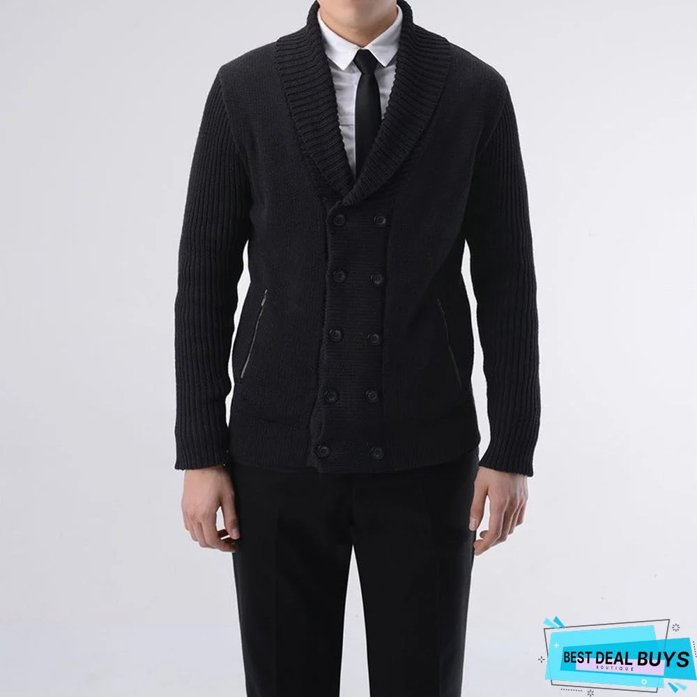Men's Business Cardigan Sweater