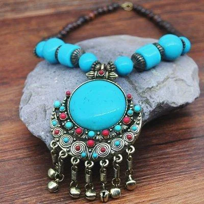 Exotic ethnic necklace