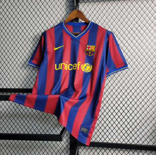 Retro 09-10 Barcelona Home Football shirt 