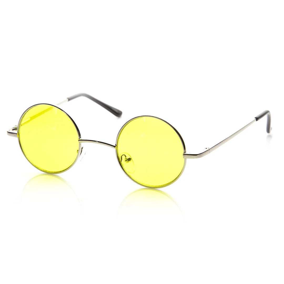 Small Metal Round Circle Ozzy Elton John Color Tint Lennon Style glasses