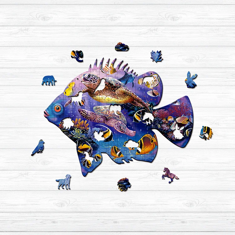 Ericpuzzle™ Ericpuzzle™Underwater World Wooden Jigsaw Puzzle