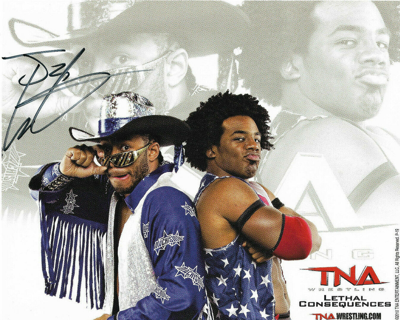 TNA JAY LETHAL P-19 HAND SIGNED AUTOGRAPHED 8X10 PROMO Photo Poster painting WITH COA