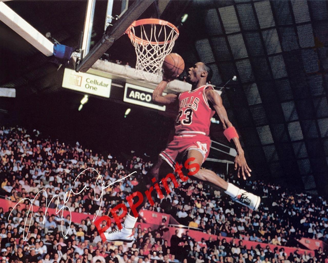 MICHAEL JORDAN SIGNED AUTOGRAPHED 10X8 SIGNED REPRO Photo Poster painting PRINT