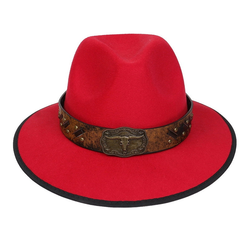 Tibetan Hat Autumn And Winter New Women’s Tibetan Cowboy Hat Men’s And Women’s Outdoor Cow Head Accessories Hat