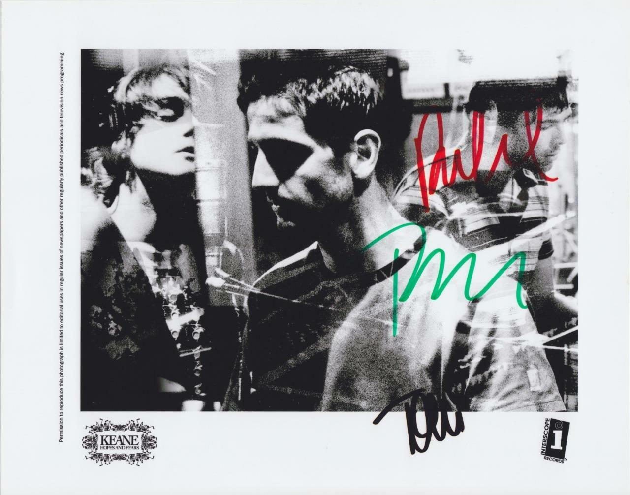 Keane Rock Band Tom Chaplin SIGNED AUTOGRAPHED 10 X8