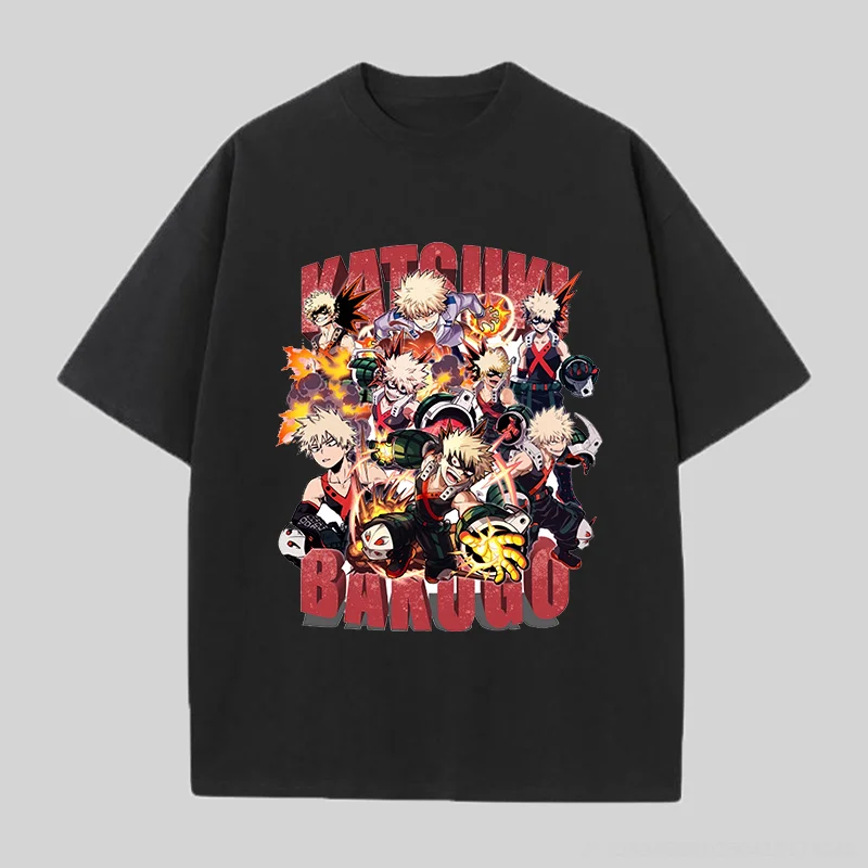 Katsuki Bakugo Printed Unisex Oversized T-shirt