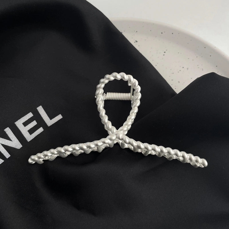 Casual Minimalist Women’s Star Solid Color Alloy Metal Hollow Out Hair Clip Hairpin Hair Claws