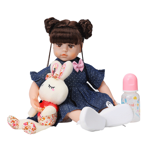 19" Landon Full Silicone Reborn Baby Doll Girl - Reborn Shoppe