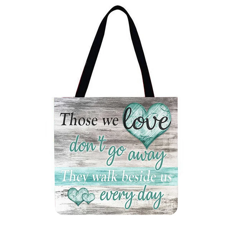 Letter Love - Linen Tote Bag
