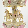 European retro double-layered carousel music box 