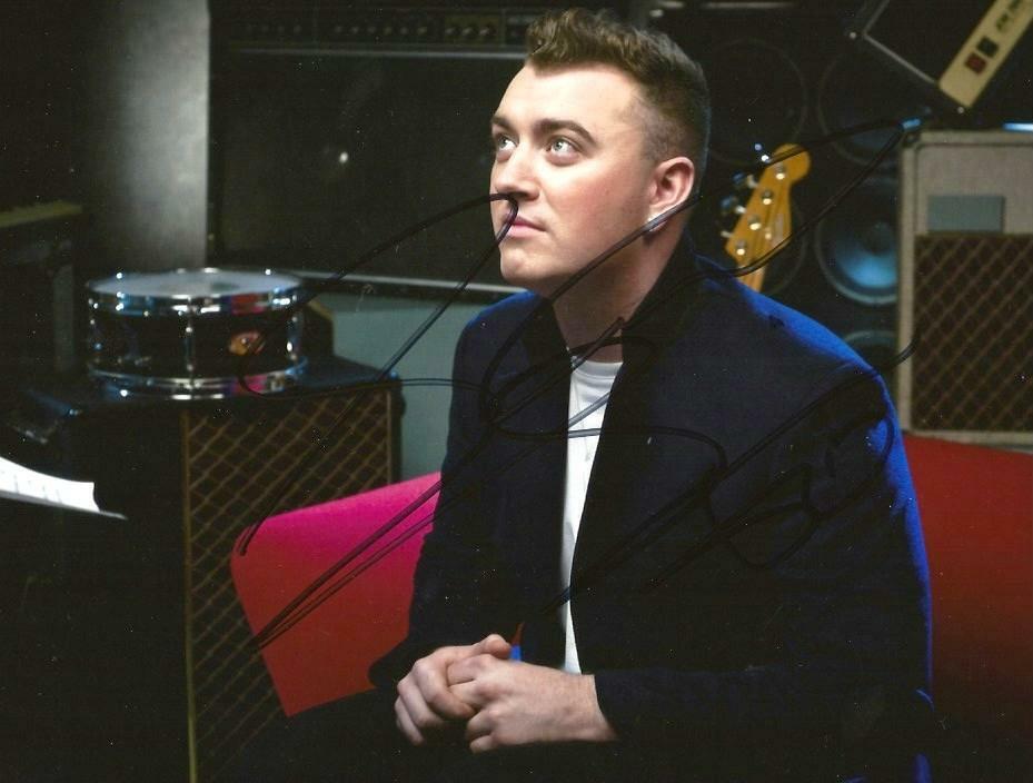 Sam Smith SINGER - SONGWRITER ACADEMY AWARD autograph, In-Person signed Photo Poster painting