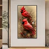(40*70cm)Cardinal - Round Partial AB Drill Diamond Painting