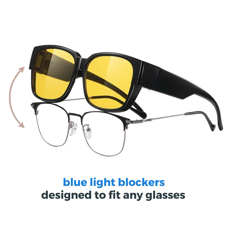 SnapShades&trade;  Fit Over Blue Light Blockers