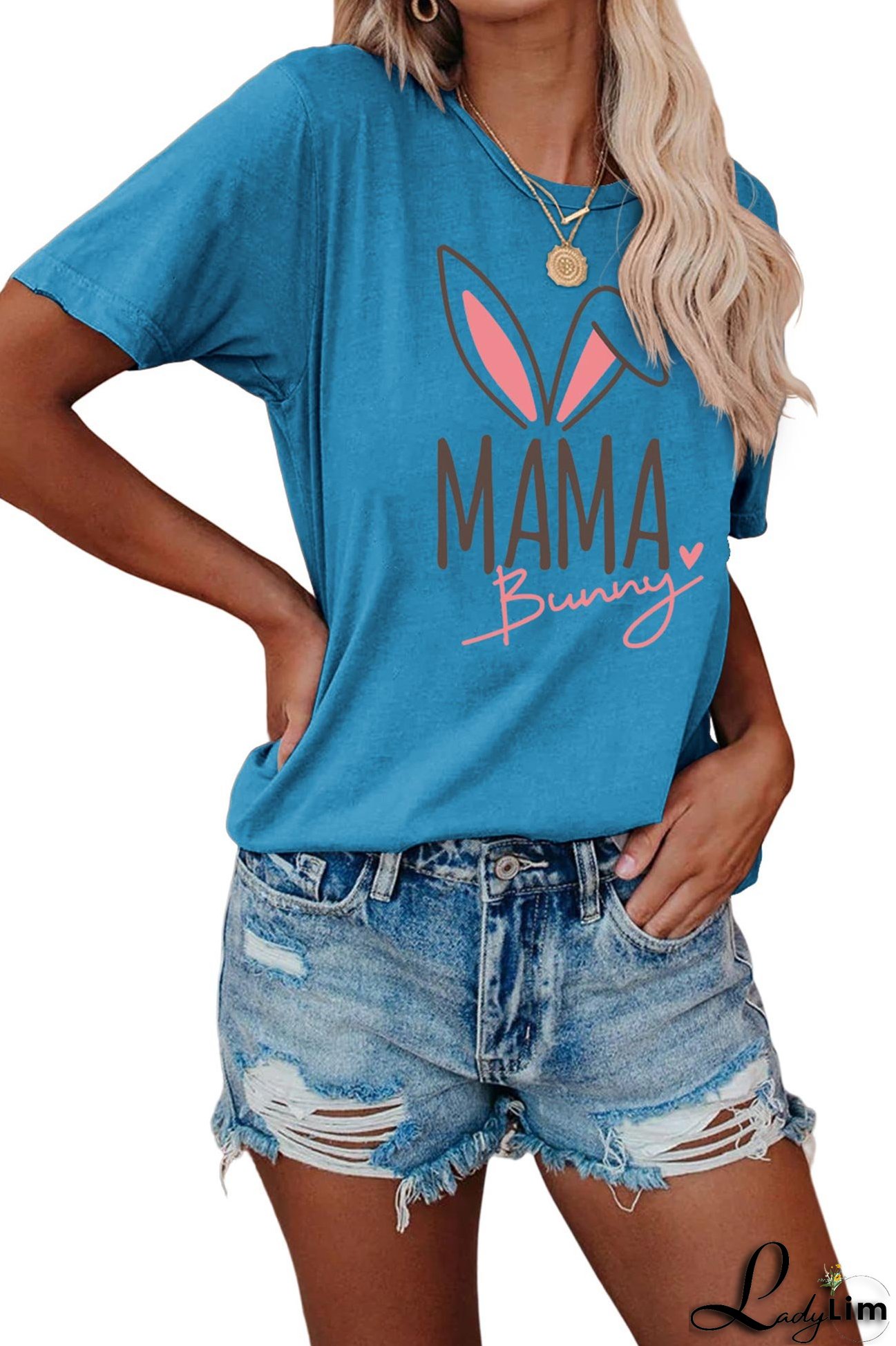 Mama Bunny Graphic T-shirt