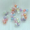 Clarity UV Flashing Prismatic Square Acrylic Beads DIY Bracelet