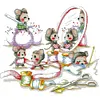 Mouse Makes New Clothes-14CT Stamped Cross Stitch 43*40cm/16.93*15.75in tapestrymarket