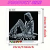 Crystal Lounge Lady kit sp&eacute;cial de perceuse partielle en forme 5D pour drill partiel en diamant et art maison