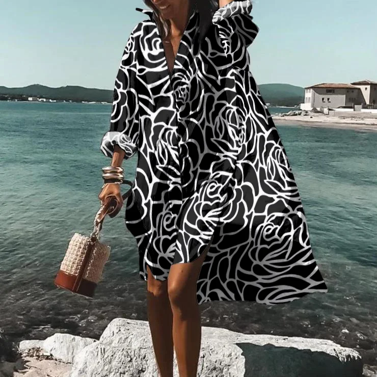 Leisure Rose Printed Midi Dress