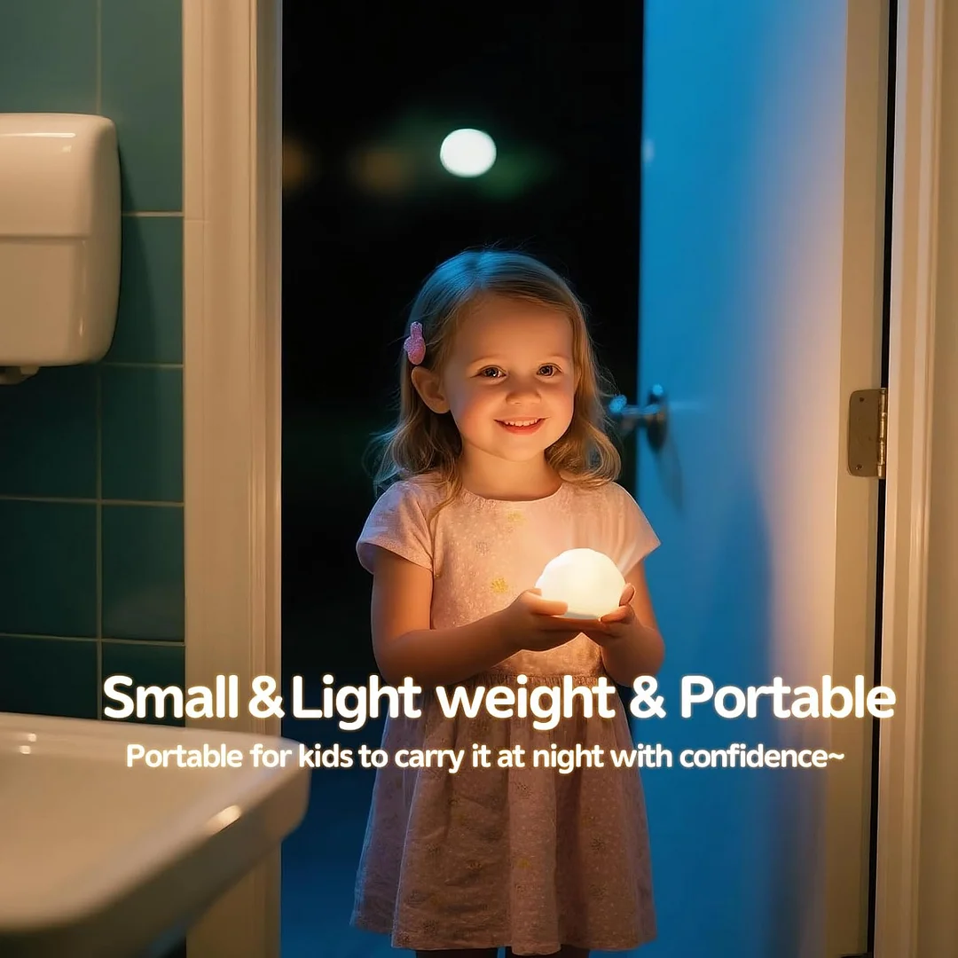 2-in-1Night Light with 15W Wireless Charger,Cute Snail Night Light