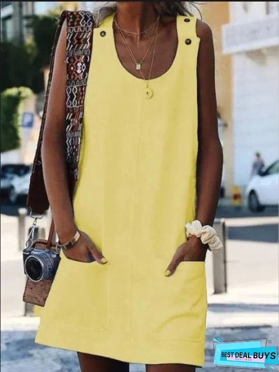 Butterfly Printed Sleeveless Dress