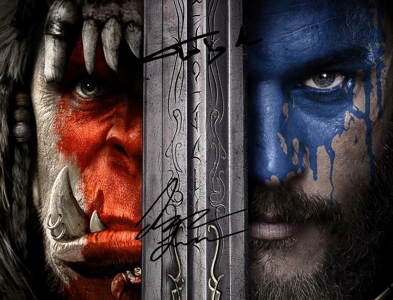 Travis Fimmel & Toby Kebbell Warcraft SIGNED AUTOGRAPHED 10X8 REPRO Photo Poster painting PRINT