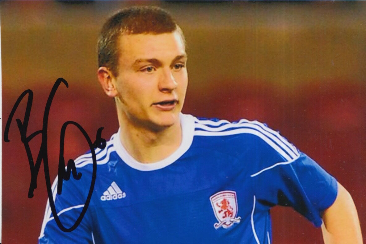 MIDDLESBROUGH HAND SIGNED BEN GIBSON 6X4 Photo Poster painting.