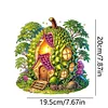 (US Local)Double Sided Special Shape Durian House Diamond Painting LED Light Ornaments