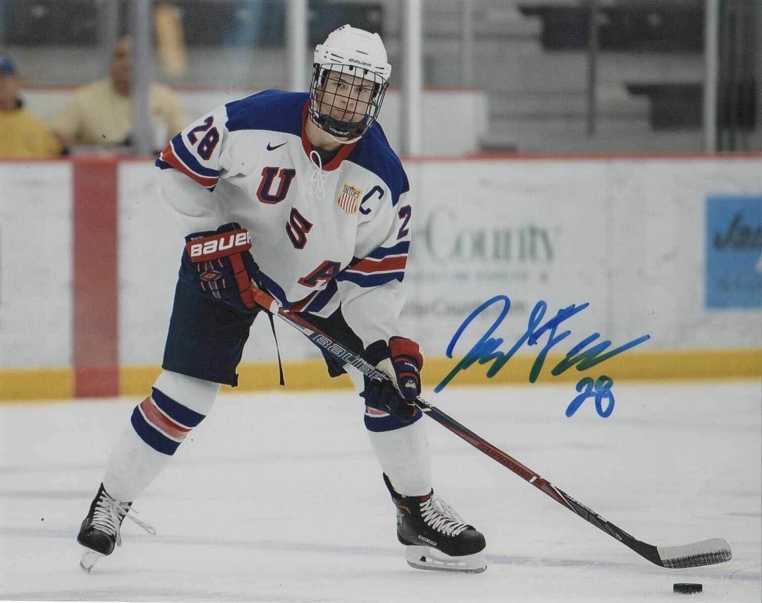 Team USA Joel Farabee Signed Autographed 8x10 Photo Poster painting COA #8