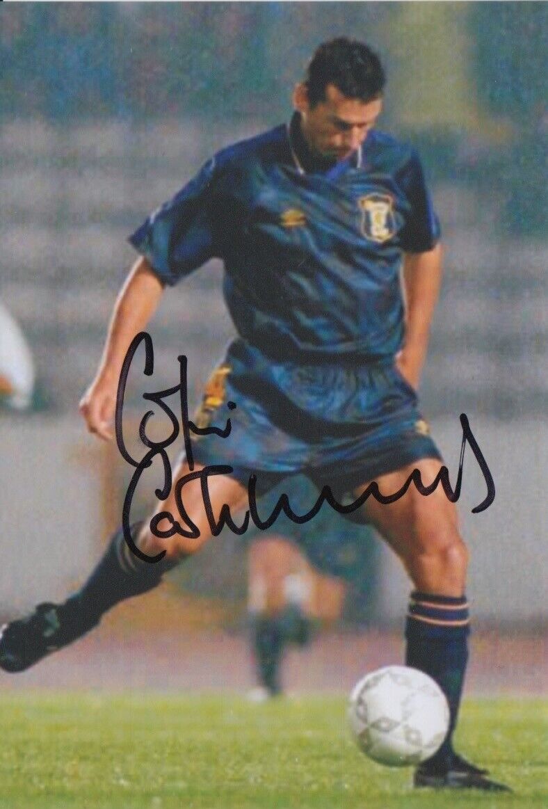 COLIN CALDERWOOD HAND SIGNED 6X4 Photo Poster painting SCOTLAND FOOTBALL AUTOGRAPH 1