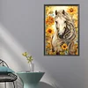 (40*60cm)Sunflower Horse - Round Partial AB Drill Diamond Painting