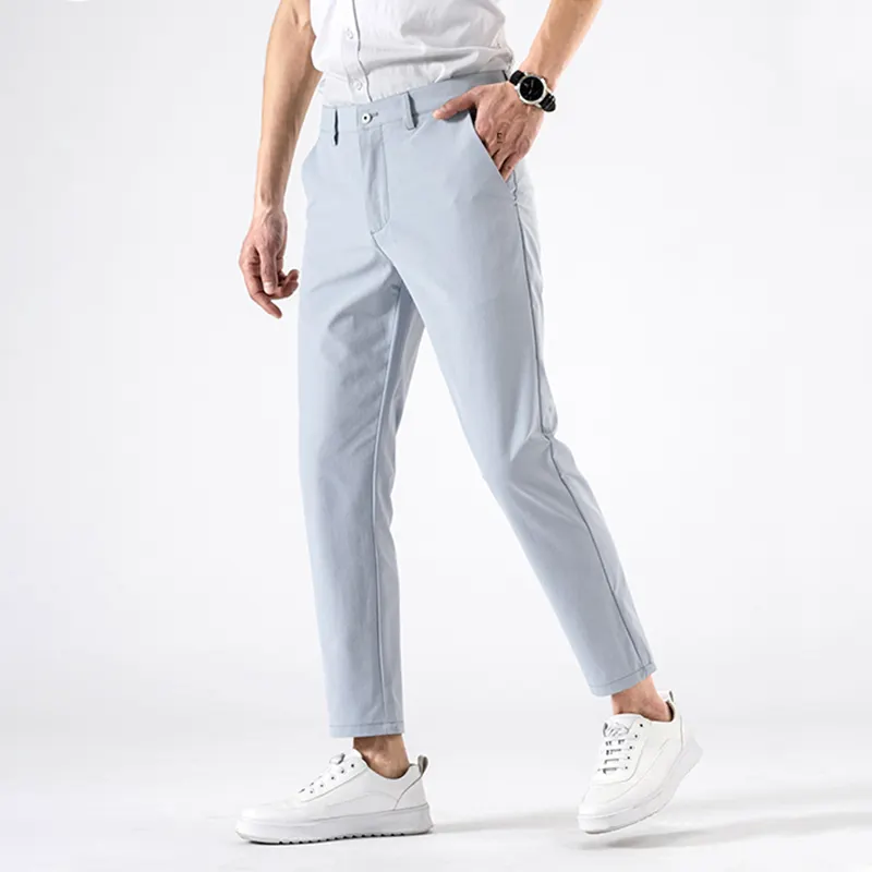 Men's Stretch Tailored Chinos &ndash; Straight Leg Smart Casual &ndash; view 2