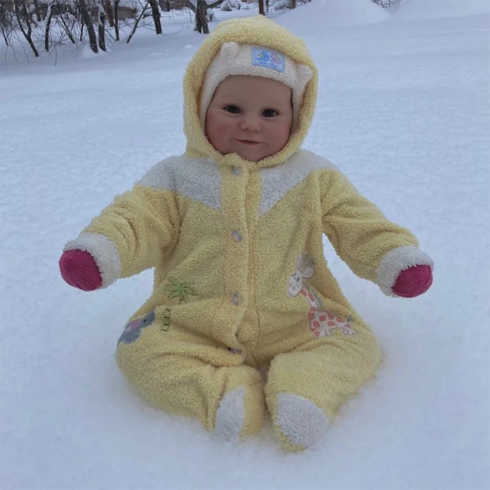 Reborn Baby Dolls 20" Real Lifelike Cute Chubby Reborn Girl Toddler Weighted Poseable Baby Doll Named Srriy