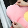 Floral Car Head Pillow Waist Cushion Ice Honeycomb Seat Cover Cushion Shoulder Strap Cover