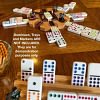 Handmade Mexican Train Domino Hub - Red Oak, Cedar & Purple Heart