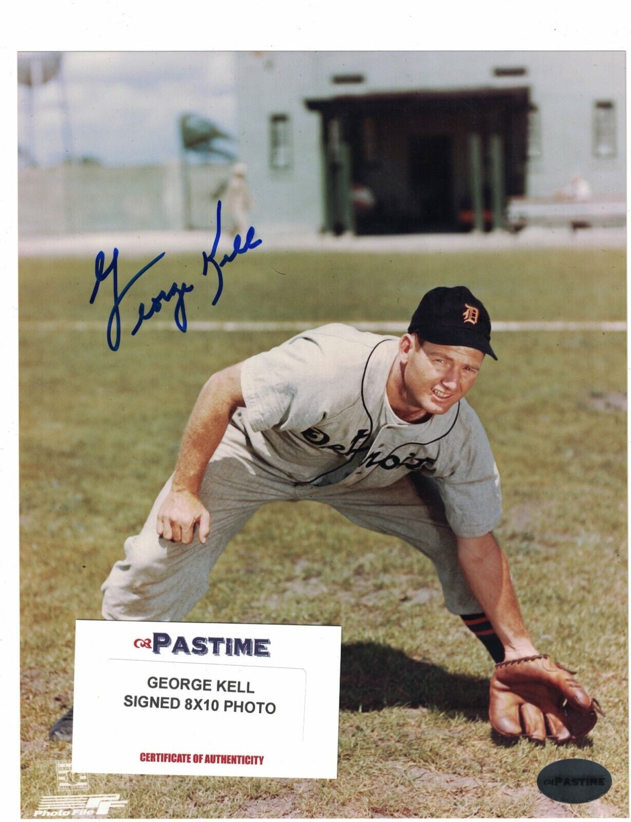 George Kell Detroit Tigers Signed 8 x 10 Photo Poster painting W/COA LML18