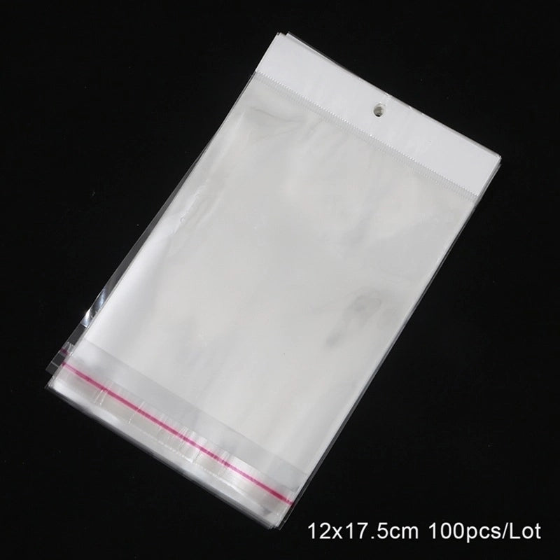 Minimalist Commute Solid Color Plastic Jewelry Packaging Bags