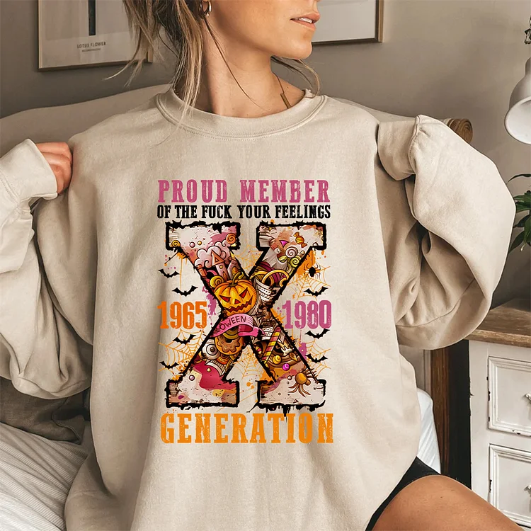 Proud Member Of Generation X Halloween Unisex T-shirt, Sweatshirt, Hoodie
