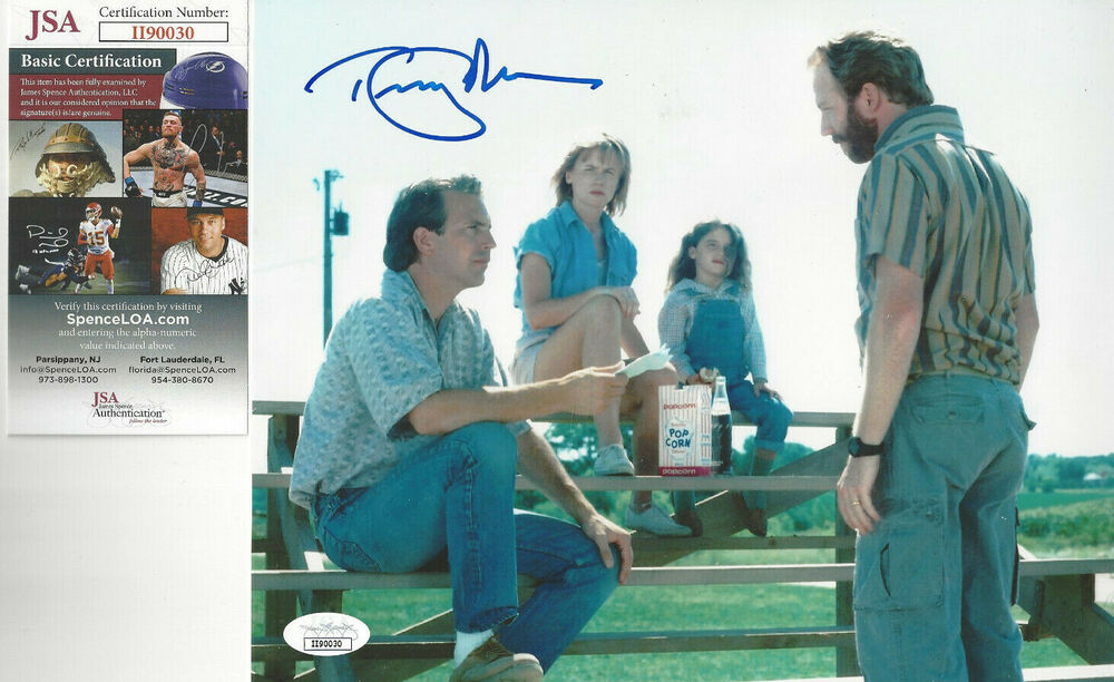 Field of Dreams Tim Busfield  autographed  8x10 on field Photo Poster painting  JSA Certified