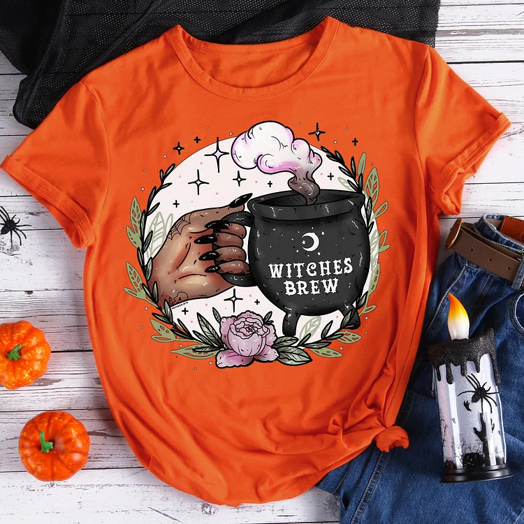 Witches Brew Halloween T-Shirt-06878