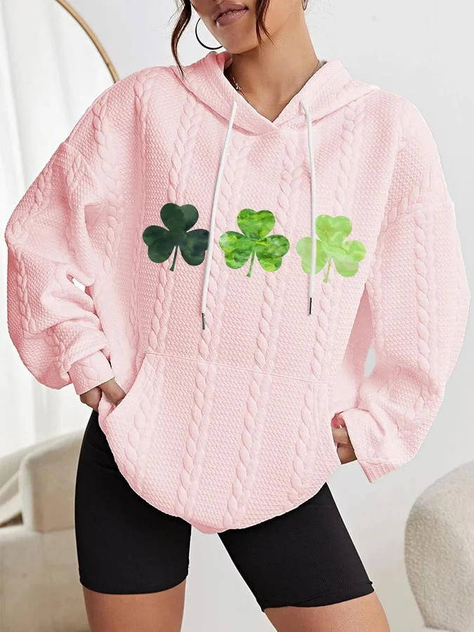 Women's St. Patrick's Day Let The Shenanigans Begin Cable Hoodie  socialshop
