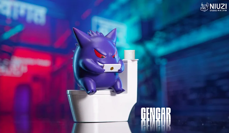 NIUZI Studio - Pokémon Toilet Gengar Ornament Statue(GK)-